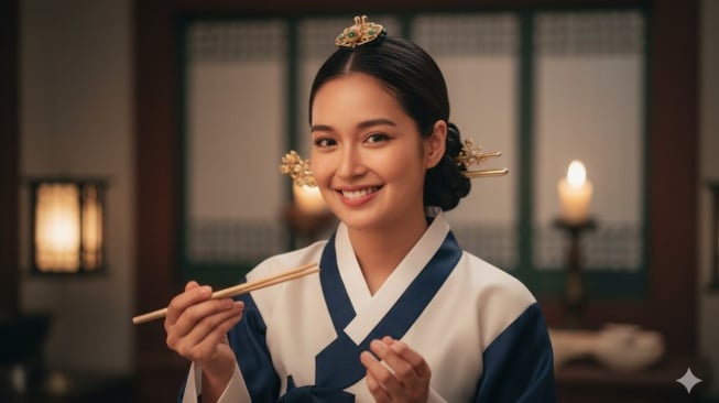 Foto Gemini AI ala Drakor Bon Appetit Your Majesty. [Gemini AI]