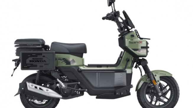 Honda Square X12, motor unik Honda yang disebut motor 'perang' karena desainnya nyeleneh (Sundiro Honda)