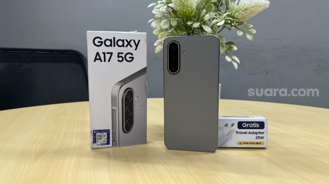 Review Samsung Galaxy A17 5G. [Suara.com/Dicky Prastya]