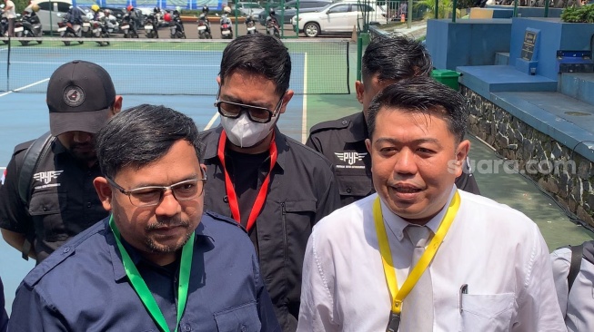 Bedu hadir sidang cerai perdana di Pengadilan Agama Jakarta Selatan, Selasa, 30 September 2025. [Suara.com/Adiyoga Priyambodo]