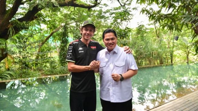 Valentino Rossi Jumpa Ketua Umum PSSI di Jakarta, untuk Apa?