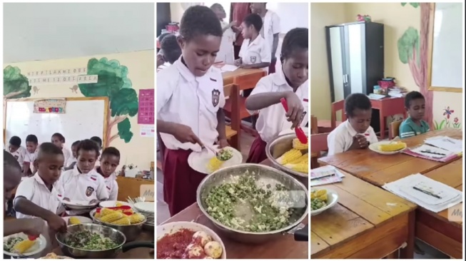Lawan wabah scabies dengan gizi, menu sederhana di sekolah ini sentil program makan gratis (Instagram)