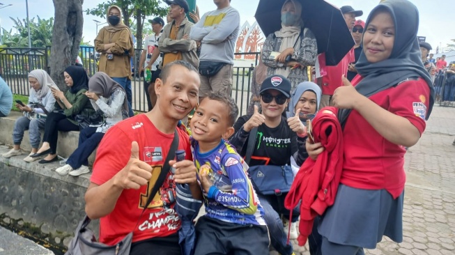 Valentino Rossi di Jakarta, Kapan ke Mandalika? Curhatan Fans MotoGP di Parade Mataram