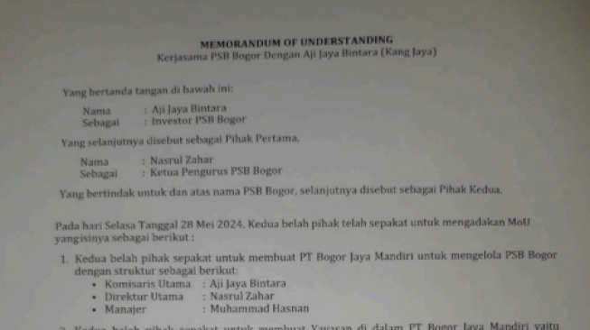 Konflik kepemilikan PSB Bogor, Jawa Barat [Ist]