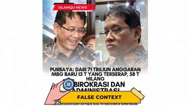  Purbaya menyebut Rp 58 Triliun Anggaran MBG Hilang di Birokrasi. [Dok. Istimewa]