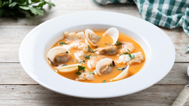 Sup kerang - Makanan populer Amerika Serikat. (Freepik)