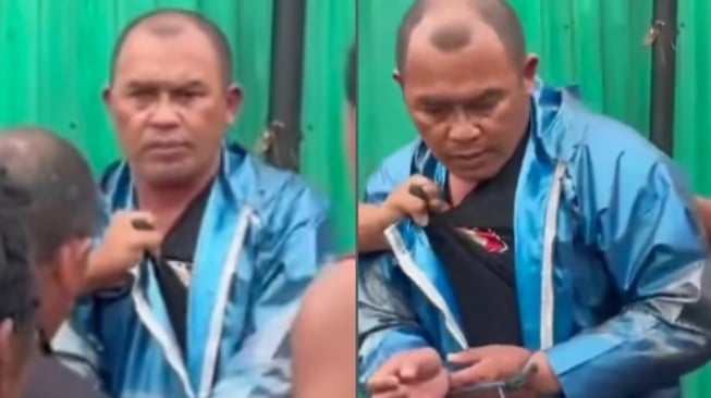 Diikat Warga saat Tertangkap, Viral Polisi Pura-pura Beli Tomat Jambret Kalung Pedagang!