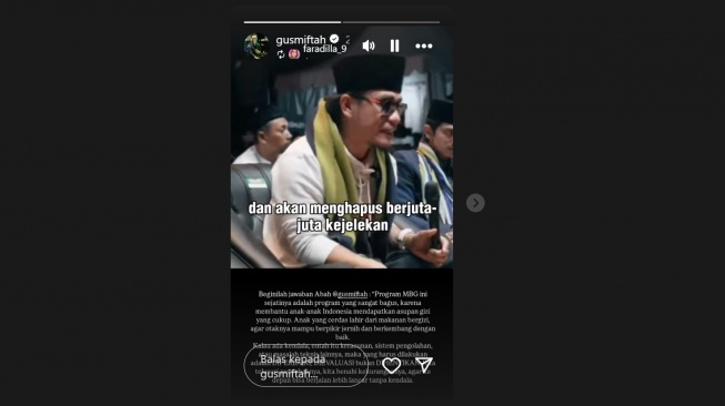 Tanggapan Gus Miftah soal maraknya kasus keracunan akibat MBG (Instagram/@gusmiftah)