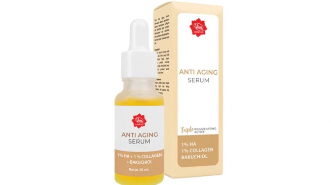 Rekomendasi serum anti aging untuk usia 40-an. (Shopee)