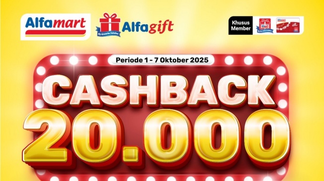 Promo Alfamart Hadirkan Gebrakan! Belanja Dapat Cashback 2X Lebih Gede, Langsung Rp20 Ribu
