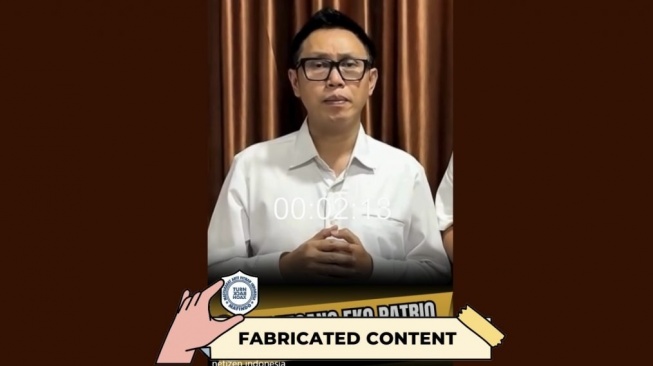 Viral hoaks Eko Patrio bagi-bagi uang di situs judi online. [Dok. Istimewa]