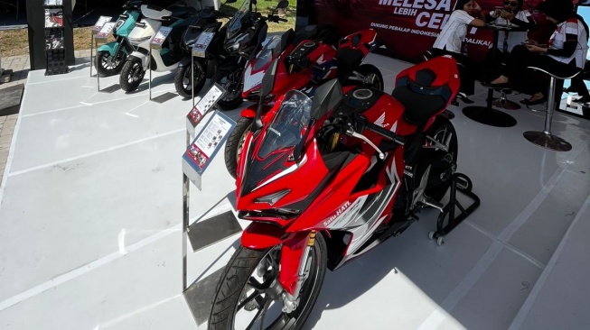 Motor Listrik Honda dengan Livery Khusus di MotoGP Mandalika. (Foto: AHM)