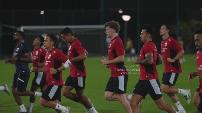 14 Pemain Absen Latihan Perdana Timnas Indonesia di Arab Saudi