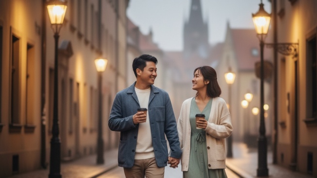 7 Prompt Gemini AI Foto Malam Mingguan Bareng Pacar di Tempat Romantis