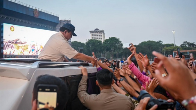 Prabowo Blusukan ke Monas, Cek Persiapan HUT ke-80 TNI