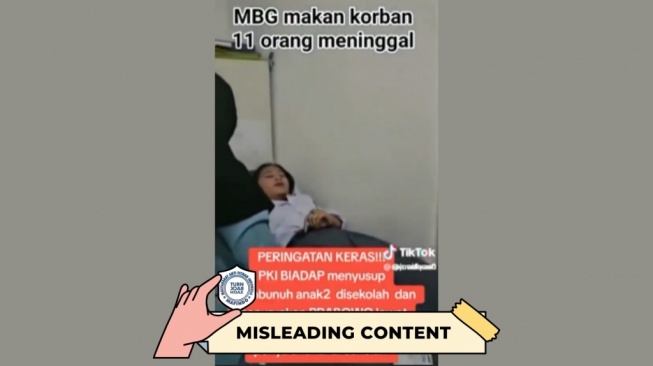 Hoaks meninggal karena MBG. [Dok. Antara]