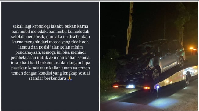 Cantika Davinca pastikan bertanggung jawab atas kecelakaan yang membuat 2 pemotor tewas (Instagram)