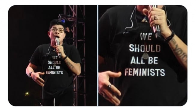 Arti We Should All Be Feminists, Pesan di Kaus Andika Kangen Band yang Gemparkan Synchronize Fest