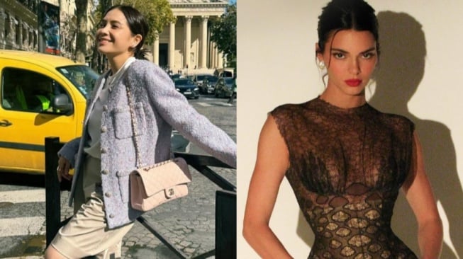 Momen Kocak Nagita Slavina Ketemu Kendall Jenner, Salting Brutal hingga Tak Berani Minta Foto