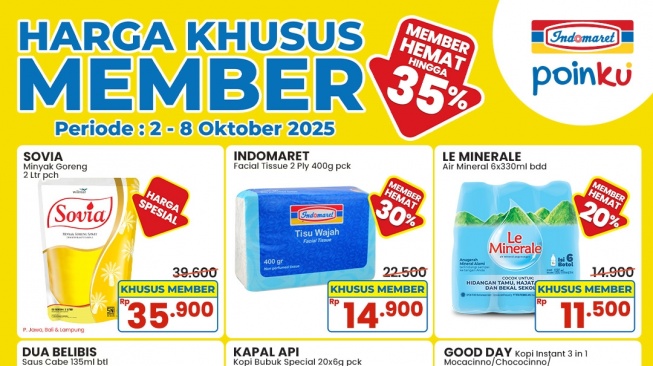 Katalog Promo Khusus Member Indomaret, Hemat hingga 35 Persen