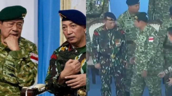 Heboh Video Tak Bersalaman, Demokrat Bagikan Foto SBY dan Kapolri Ngobrol, Gibran Ikut Nimbrung?