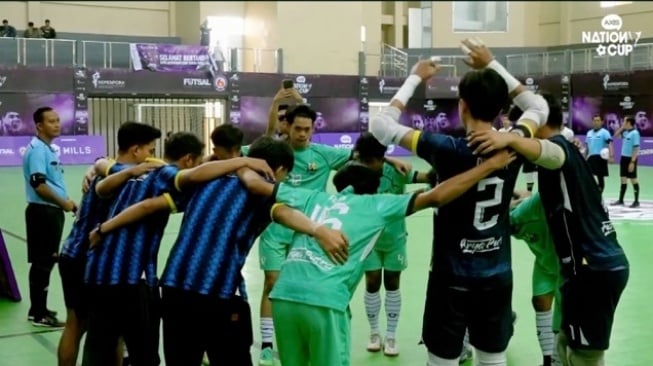 Bakar Mental Juara! Momen Magis Huddle SMAN 1 Cianjur Sebelum Laga Dimulai