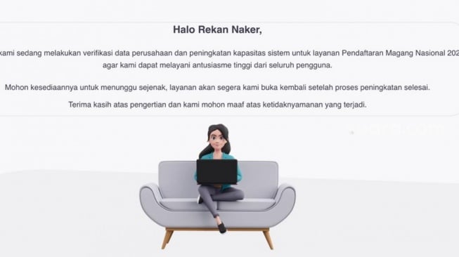 Situs Program Magang Nasional Eror, Airlangga Buka Suara