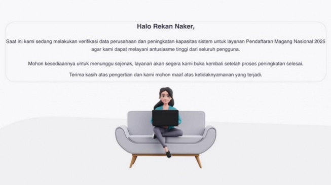 Hore! Situs Magang Hub Kemnaker Bisa Diakses, Ini Penyebab dan Solusi Jika Masih Eror