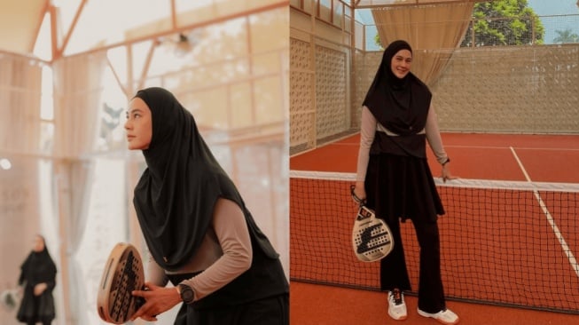 4 OOTD Paula Verhoeven: Tampil Stylish di Lapangan Padel Meski Berhijab!