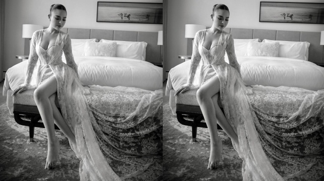 Wedding Robe Amanda Manopo. (Instagram/wusisters.collection)