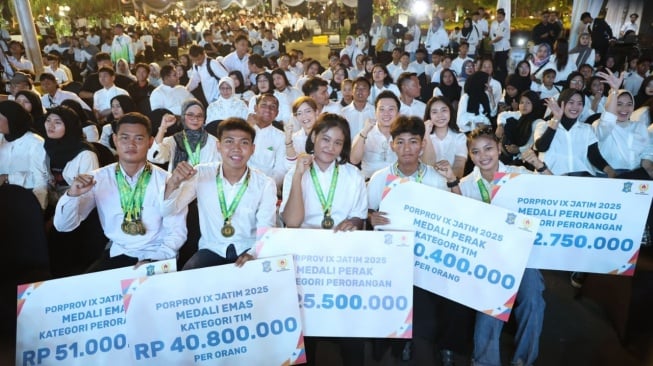 Surabaya Gelontorkan Rp42,7 Miliar Bonus untuk Atlet Porprov Jatim 2025