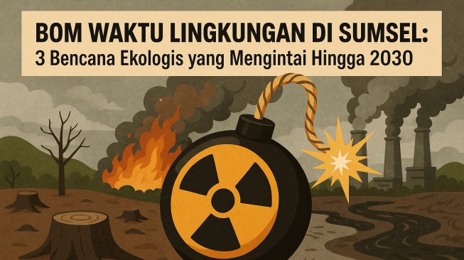 Bom Waktu Lingkungan di Sumsel: 3 Bencana Ekologis yang Mengintai Hingga 2030?