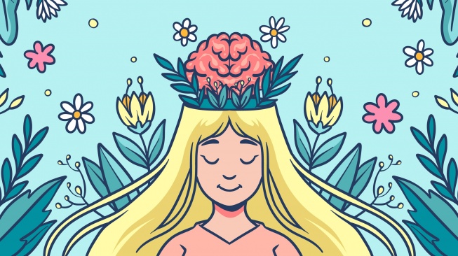 ilustrasi Hari Kesehatan Mental Sedunia (freepik)