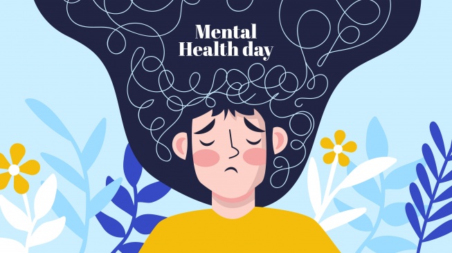 ilustrasi Hari Kesehatan Mental Sedunia (freepik)