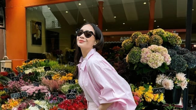 Nagita Slavina di Paris. (Instagram)