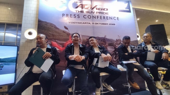 New Honda ADV 160 resmi mengaspal di Yogyakarta (Suara.com/Gagah Radhitya)