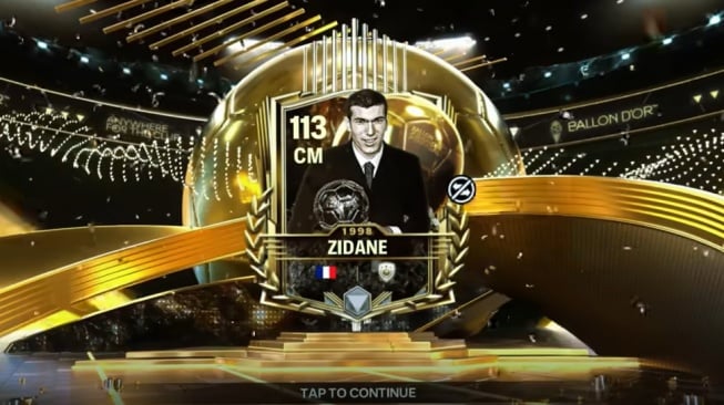 Zinedine ZIdane di FC Mobile (Youtube)