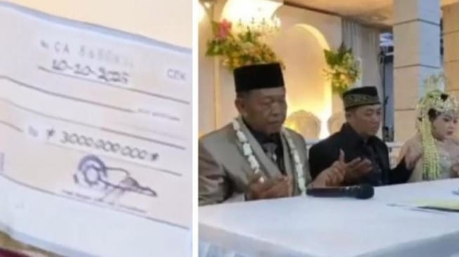 Tarman, kakek 74 tahun yang nikahi gadis Pacitan dengan "mahar Rp3 miliar" (YouTube/AV Media)