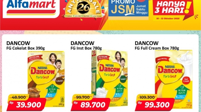 Promo JSM Spesial HUT Alfamart: Diskon Gila-Gilaan dan Gratis Ongkir