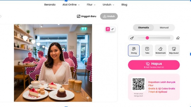 Penghapus objek foto, BeautyPlus menciptakan metode paling ultimate untuk mengubah jepretan kacau menjadi karya visual yang bersih, tajam, dan siap dibagikan. [Suara.com/dok]