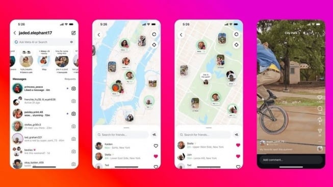 Ilustrasi fitur Map Instagram. (Instagram/cityboys)