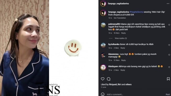 Koleksi jepit rambut Nagita Slavina. (Instagram/fanpage_nagitaslavina)