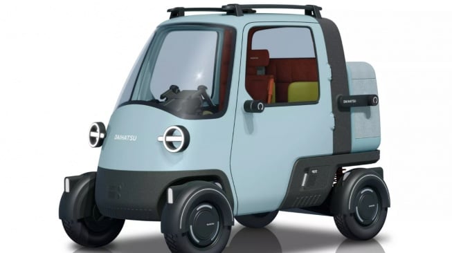 Mobil listrik mungkil Daihatsu, yang bakal menjadi pesaing Gran Max (Carscoops)
