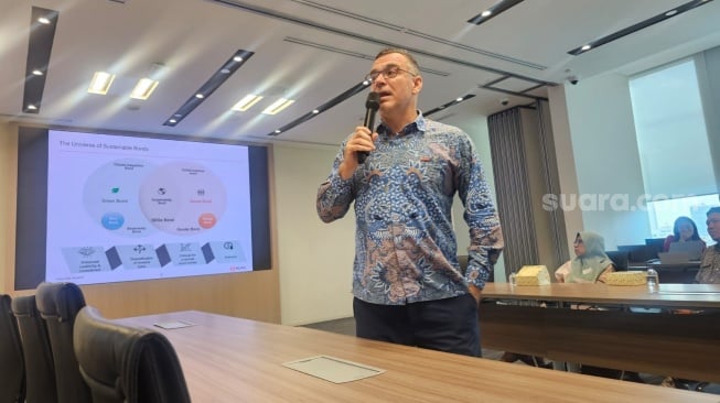 Head of Sustainable Finance, Asia Pacific for MUFG Bank Colin Chen. [Suara.com/Rina] 
