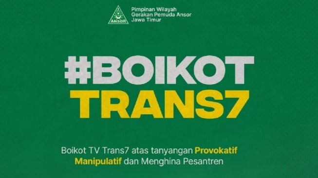 Viral Tagar Boikot Trans7 di Media Sosial Buntut Tayangan Sisi Gelap Kehidupan Santri