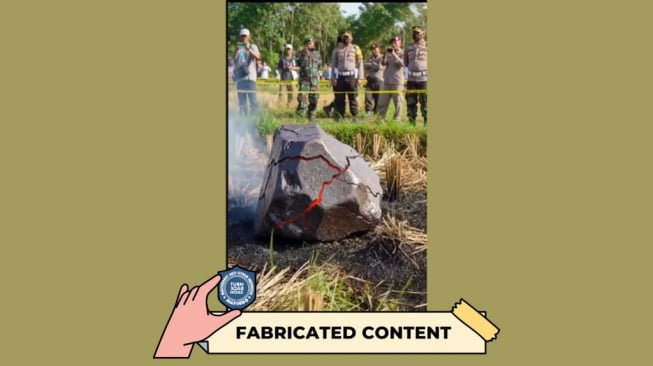 Hoaks meteor jatuh di Majalengka. [Dok. Istimewa]