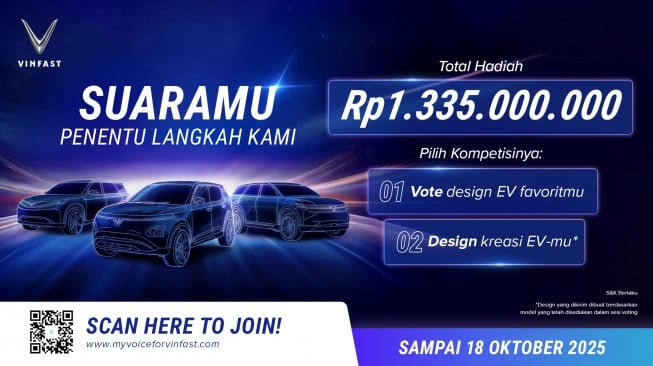 VinFast Ajak Masyarakat Voting Desain Mobil Listrik Pertama di Indonesia