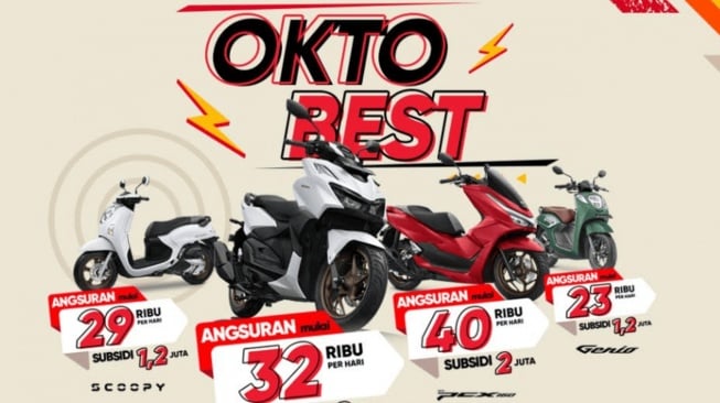Subsidi varian motor Honda selama Oktober 2025 (Dok. Asmo)