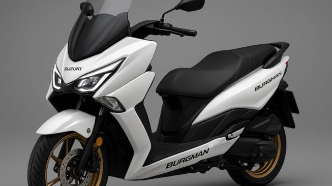 Prediksi desain Haojue UHR 150 alias Suzuki Burgman 150 (Greatbiker)
