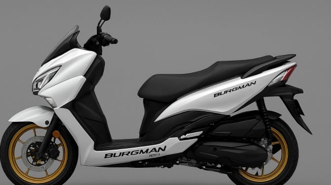 Prediksi desain Haojue UHR 150 alias Suzuki Burgman 150 (Greatbiker)